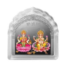 100g Goddess Lakshmi and Lord Ganesha "Sukh Samridhi" Silver Bar