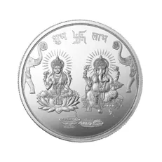 50g Goddess Lakshmi and Lord Ganesha Silver Coin
